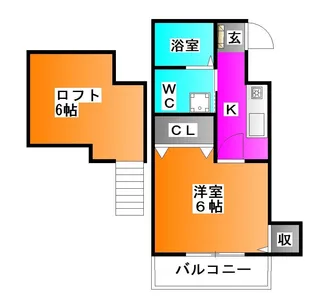 メゾンツチヤ【1階】の間取り