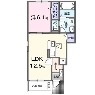 ブライトA【1階】の間取り