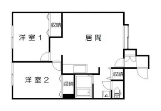 ユーコーポD【1階】の間取り