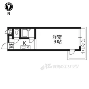 プルミエール勧修寺【4階】の間取り