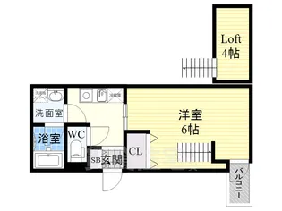 ラ・フォーレ守口【4階】の間取り
