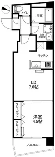 ルミナス西日暮里【10階】の間取り