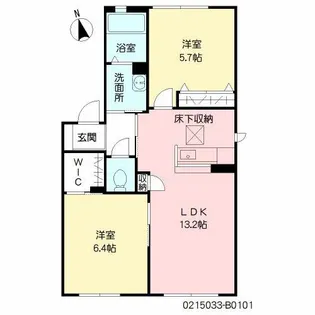 シャーメゾン小森野 B棟【1階】の間取り