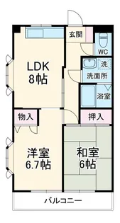 サンライズ【3階】の間取り