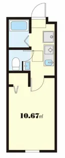 CASA LUXE 北千住【2階】の間取り