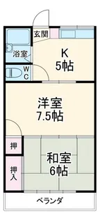 坪井マンション【1階】の間取り