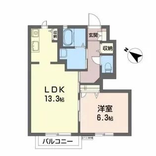 フォレストパーク【1階】の間取り