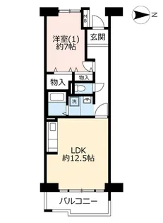 UR八王子パークヒル宇津木台【5階】の間取り