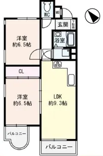 コムーネ東灘【2階】の間取り