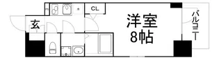 エスリード大阪グランフォート【6階】の間取り