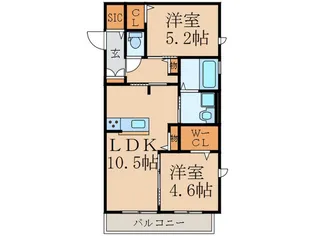 Sun Fit 行事【2階】の間取り