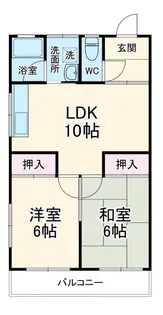 サニーハイツ【2階】の間取り