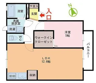 メゾンフローラル【1階】の間取り