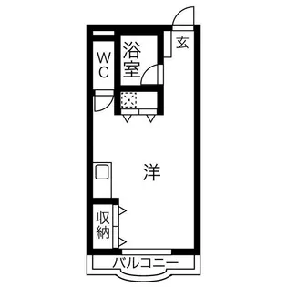 横堀ハイム【1階】の間取り