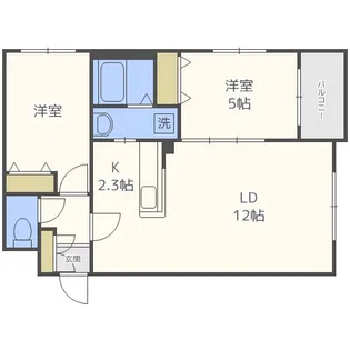 テラスココロ【3階】の間取り