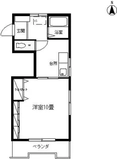 郡山キクチビル【2階】の間取り