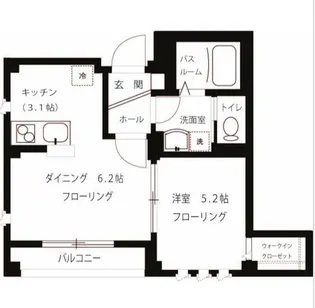 リヴィエールブラン【3階】の間取り