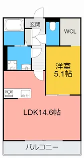 くまのマンション【2階】の間取り