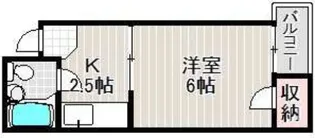 シャンクレール御陵前【4階】の間取り