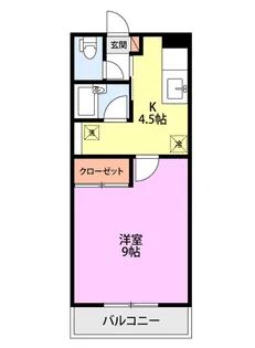 メゾン・コンフォーティア【1階】の間取り