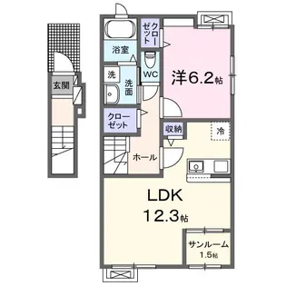 セレソン【2階】の間取り