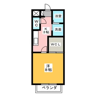 サン・friendsP1丹羽【1階】の間取り
