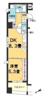 カスタリア新御茶ノ水【5階】の間取り