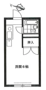 コーポ第二葉2号B【1階】の間取り