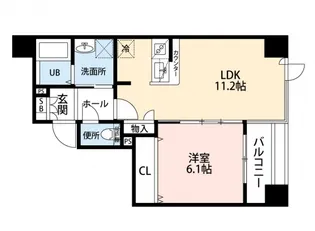 ベリーノ中央通り【3階】の間取り