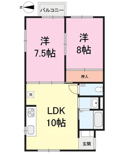 サンメゾン【2階】の間取り