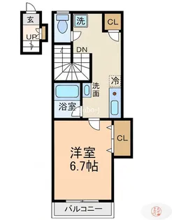 ユーケイハイム【2階】の間取り