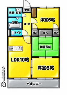 ユーミーマンションアルファ【2階】の間取り