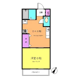 ヴィラブランカ【1階】の間取り