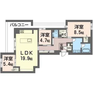 ルクセント【2階】の間取り