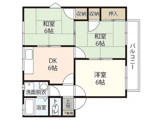フレグランス蟹原A【2階】の間取り