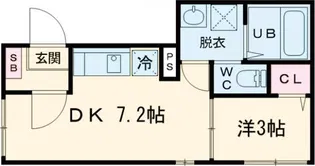 ハーモニーテラス梅田XVIII【2階】の間取り