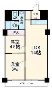 ファミリーコーポ行徳【4階】の間取り