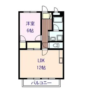 メゾン・ド・リラ【1階】の間取り