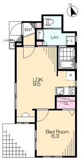 イルマーレ【1階】の間取り