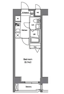 東京都江東区毛利1【マンション】の間取り