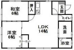 ウッディII【1階】の間取り