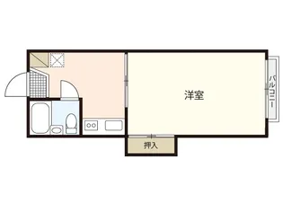 ウィング牛田【1階】の間取り
