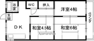 ユウエイマンションII【3階】の間取り
