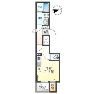 グランディール・Hatada【4階】の間取り