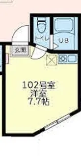 ユナイト寺尾ヌートバーの杜【1階】の間取り