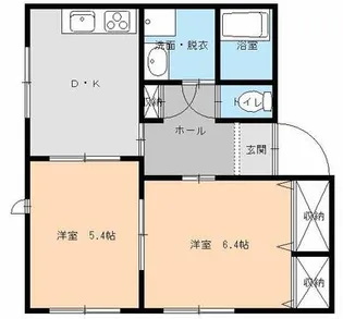 シャーメゾンシェスタII【1階】の間取り
