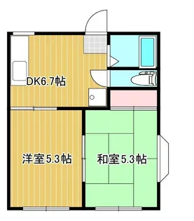 ハウスカリヨン【2階】の間取り