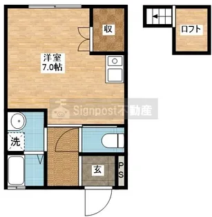 ハッピーキャッスル【1階】の間取り
