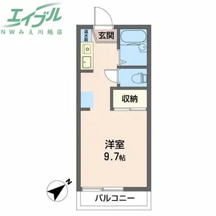 クレール朝日ヶ丘【2階】の間取り