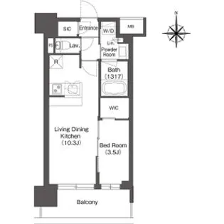 コンフォリア新大阪宮原Q【6階】の間取り